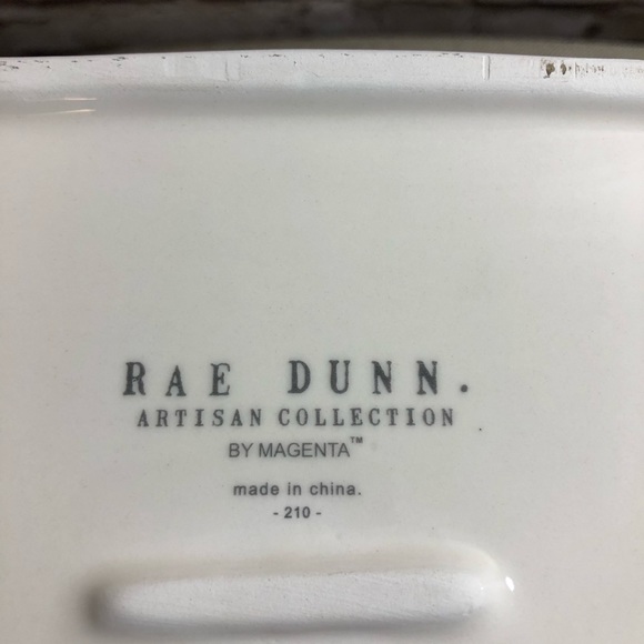 Rae Dunn ceramic recycle bin trash can office - Picture 4 of 4